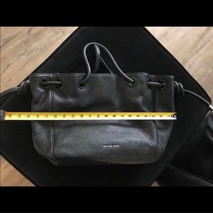 Michael Kors black pebble leather handbag